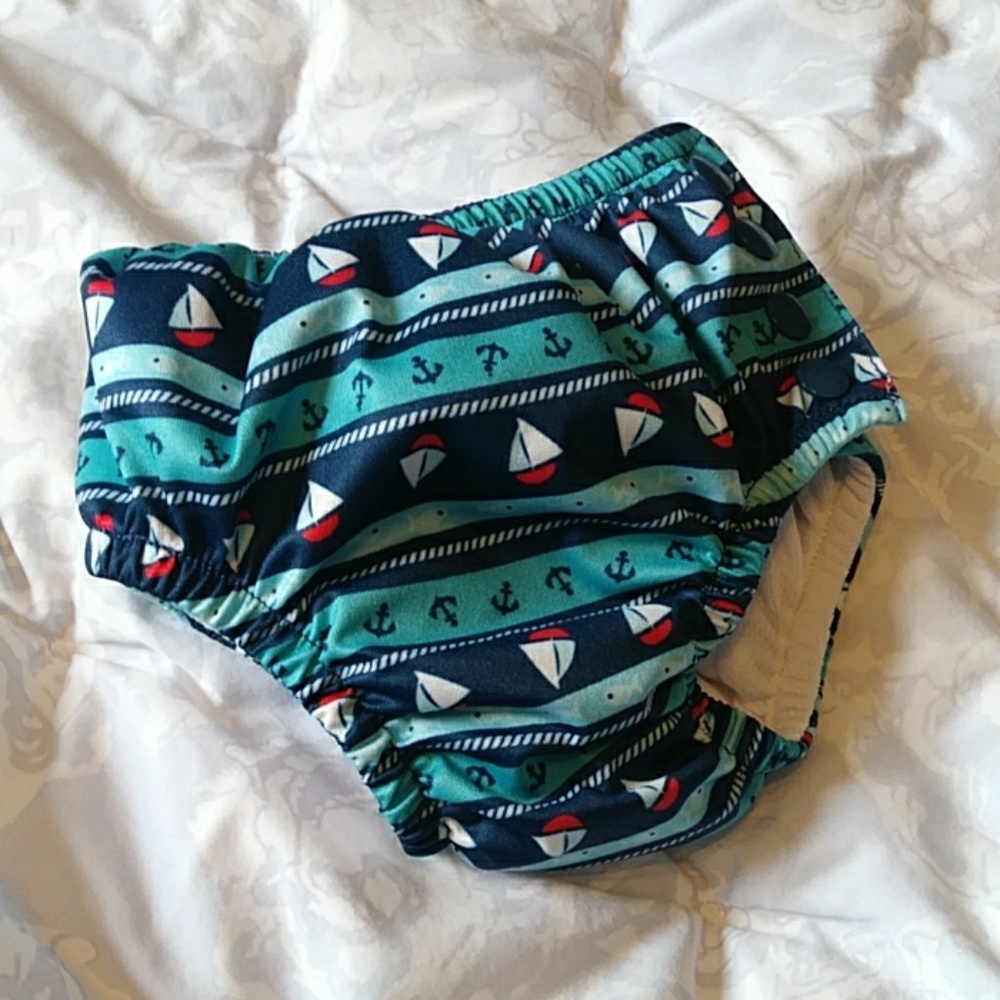 I play.® Nautical Snap Swim Diaper in Navy